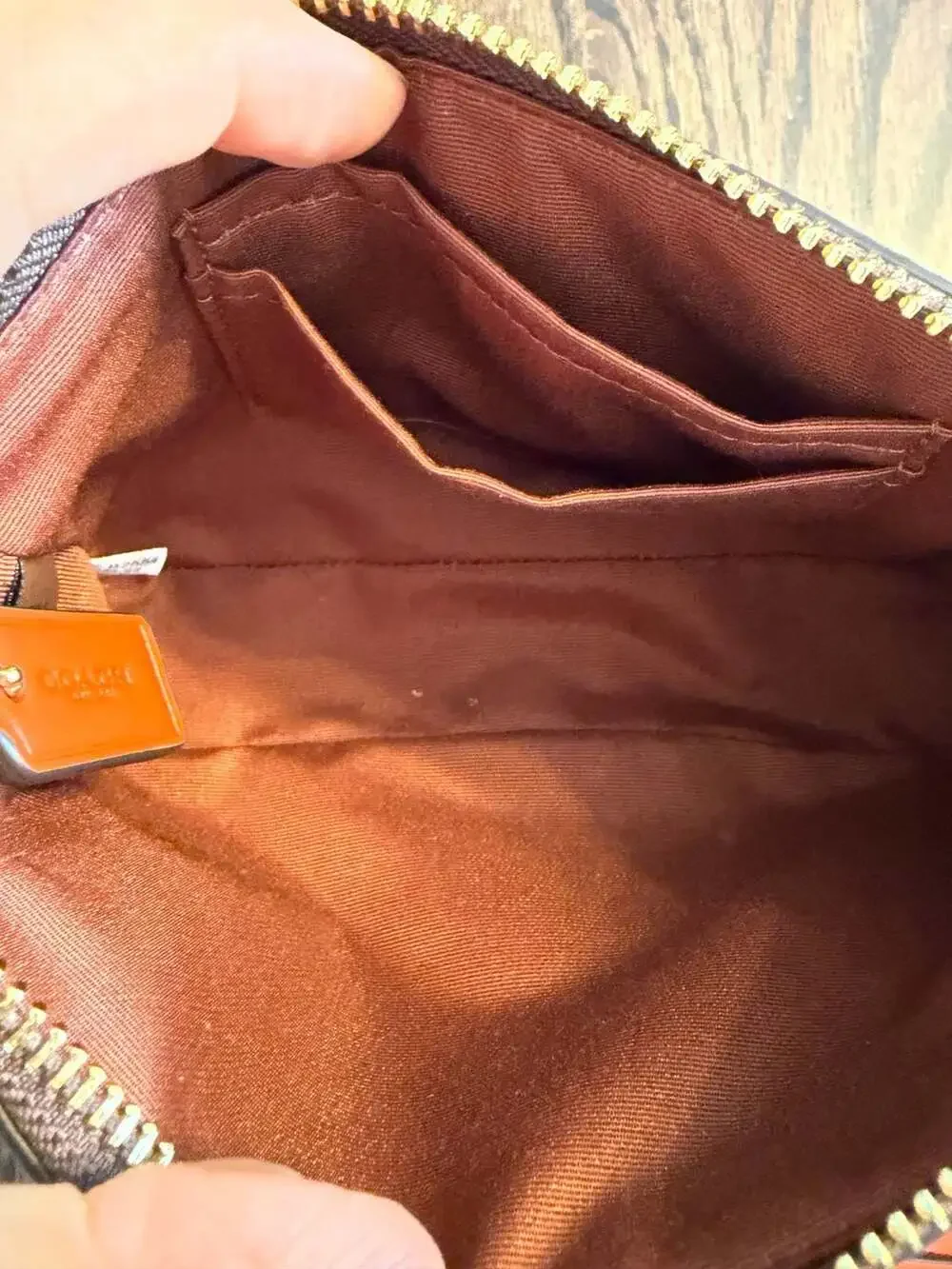 Coach zip card